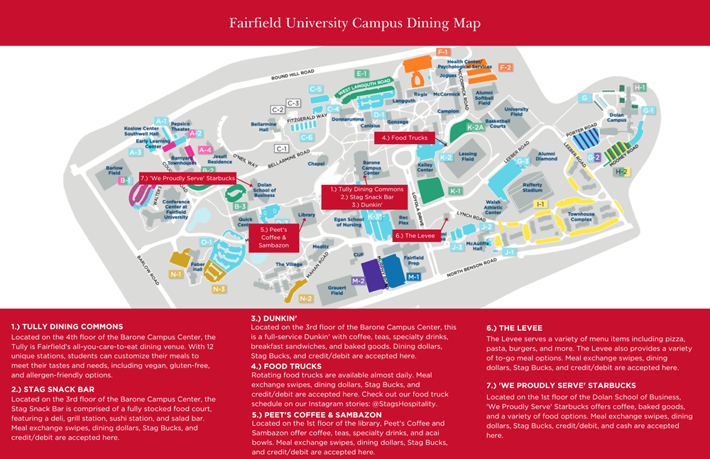 Campus Map Fairfield University - Eadith Madelaine